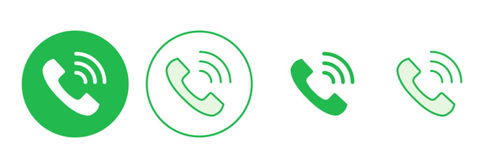 Call icon set. telephone icon vector. phone icon vector. contact us