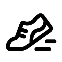 Obraz premium running line icon