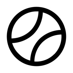 tennis ball line icon