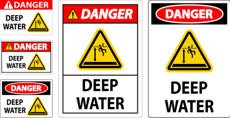 Danger Sign Deep Water