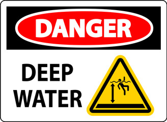 Danger Sign Deep Water