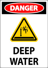 Danger Sign Deep Water