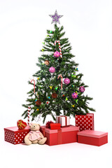 christmas tree and gifts