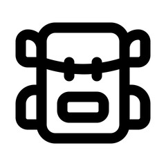 backpack line icon