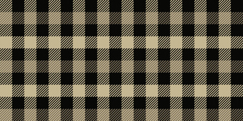 Brown and black checked pattern seamless. Vector illustration, design for dress fabric textile garment cover decoration wallpaper all over print