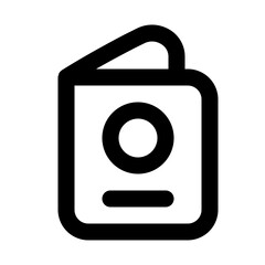 passport line icon