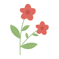 Colorful spring flower illustration. vector illustration.