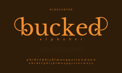 Bucked creative modern urban alphabet font. Digital abstract moslem, futuristic, fashion, sport, minimal technology typography. Simple numeric vector illustration