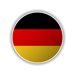 Abstract Circle Germany Flag Icon