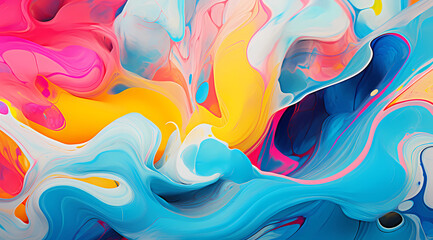 Colourful liquid paint background