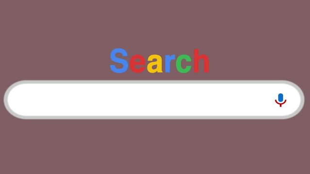 A internet search box mockup.