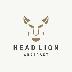 Lion Head Logo vector icon