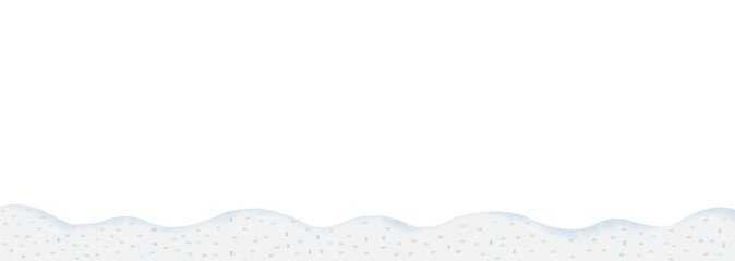 雪原のシンプルな背景ライン素材：フッター,ヘッダー - obrazy, fototapety, plakaty