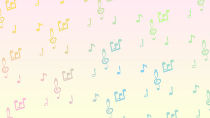 音楽をイメージした背景(淡いグラデーション)_4Kサイズ