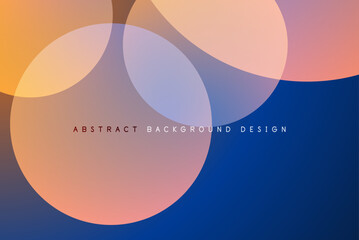 Abstract tech circles vector background, technology digital bubbles