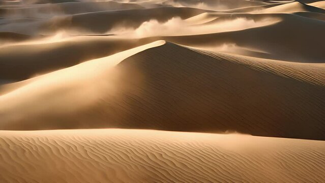 Closeup wind whipping through exposed sand, creating ripples patterns reminiscent desert.