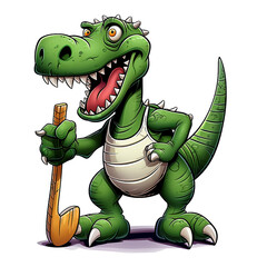 cartoon crocodile with a smile