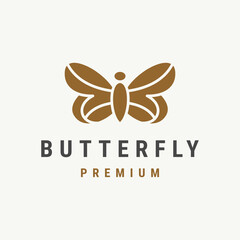 Butterfly logo template vector illustration design