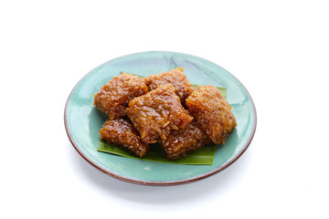 Sticky rice in palm sugar (Thai Dessert)