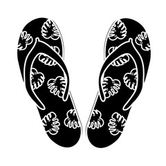 footwear flip flops doodle