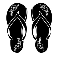 footwear flip flops doodle