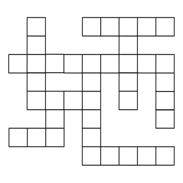 Crossword game  wordsearch puzzle grids set