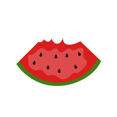 fresh watermelon slices doodle