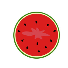 fresh watermelon slices doodle