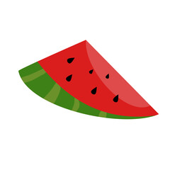 fresh watermelon slices doodle