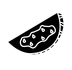 fresh watermelon slices doodle