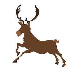 winter forest antler deer