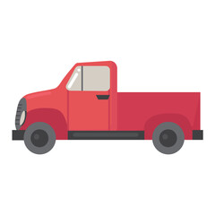 Old pickup truck icon clipart avatar logotype isolated vector illustration