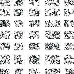 black and white pattern with separate pattern's pieces