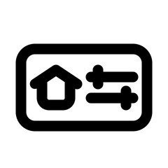 home setting line icon