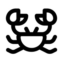 crab line icon