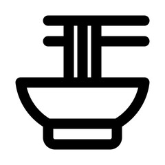 noodle line icon