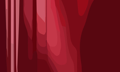 Aesthetic abstract art with a combination of shapes and red colors. Suitable for background and poster