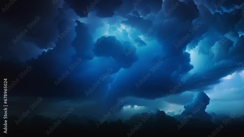 Aufkleber an eruption of thunder rippled through the night sky echoing through the clouds and sending cracklin