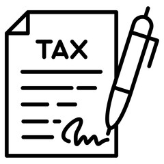 Tax Return icon - obrazy, fototapety, plakaty