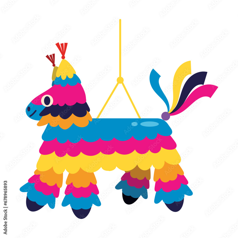 Wall mural mexico pinata donkey