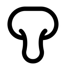 mushroom line icon