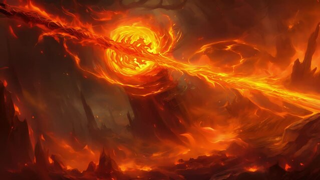 A powerful tool of destruction the flame whip lashes out dread and destruction with each spew of molten flames that explodes from its tip.