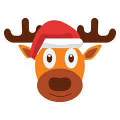 Christmas Reindeer Vector Illustration