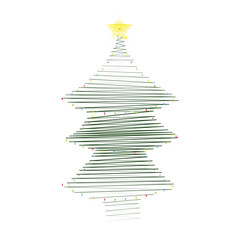 Christmas Tree Vector Illustration