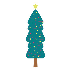 Christmas Tree Vector Illustration