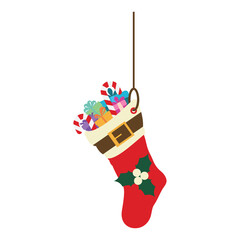 Christmas Socks Vector Illustration