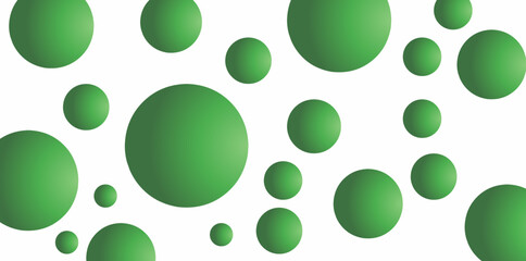 green gradient color circle seamless pattern background 