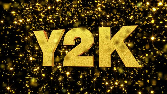 金箔背景 3D 金文字素材 Y2K