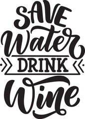 savewater drink wine svg design 