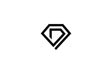 Letter D Diamond Logo Design